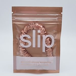 SLIP Pure Silk Skinny Scrunchie in Rose Gold